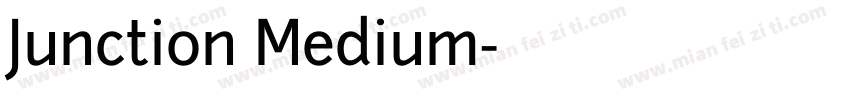Junction Medium字体转换